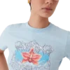 Blades Cropped Short Sleeve T-Shirt Blades Cropped Short Sleeve T-Shirt