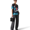 Blades Short Sleeve Silk Satin Shirt Blades Short Sleeve Silk Satin Shirt