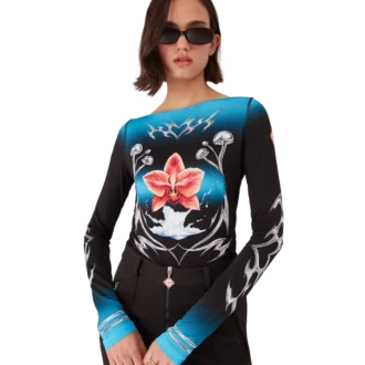 Blades Slinky Jersey Long Sleeve Top