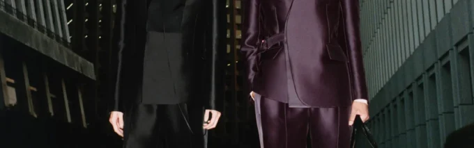 Blend Tailored Wool Silk Wrap Jacket