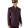 Blend Tailored Wool Silk Wrap Jacket