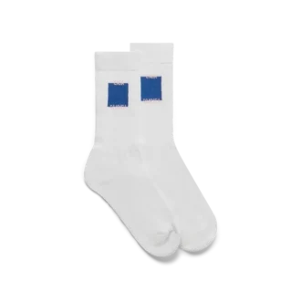Blue Casa Square Socks