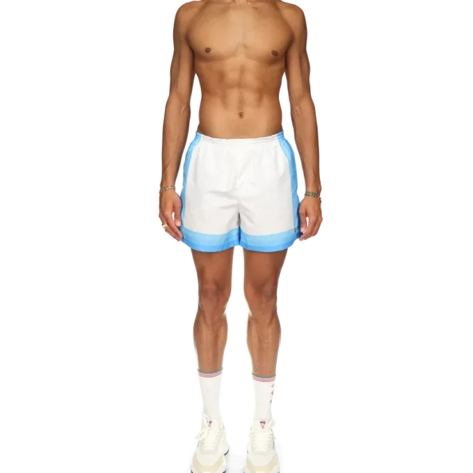Blue Gradient Swim Trunks