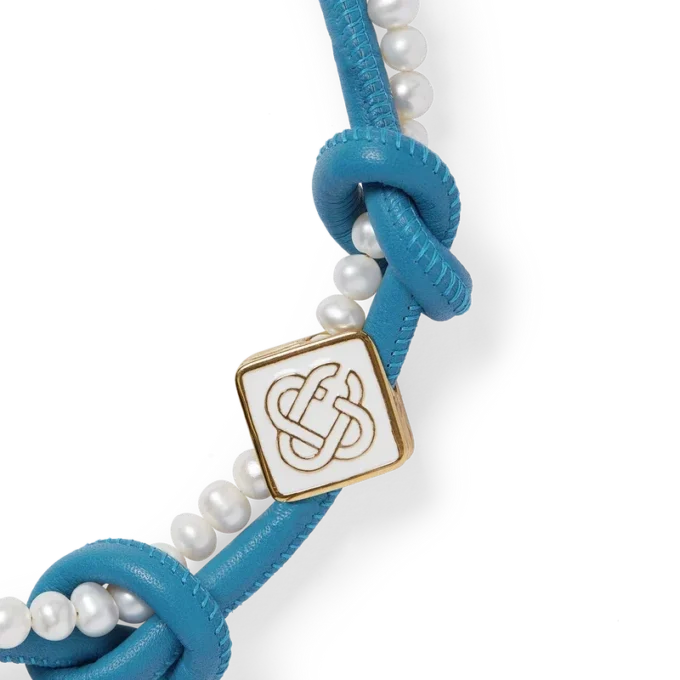 Blue Knotted Necklace