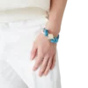 Blue Knotted Pearl Bracelet Blue Knotted Pearl Bracelet