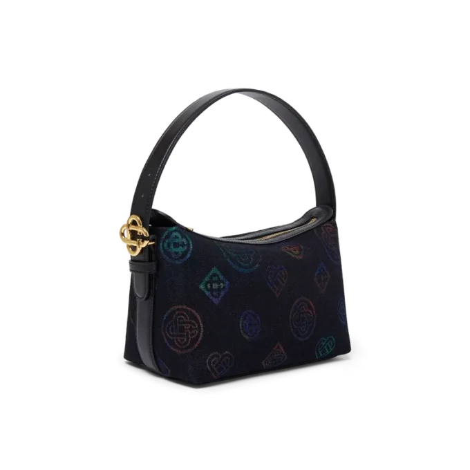 Blue Leather Logo Bag Blue Leather Logo Bag