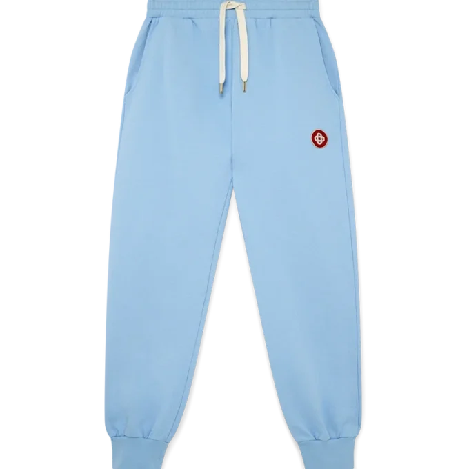Blue Logo Patch Sweatpants