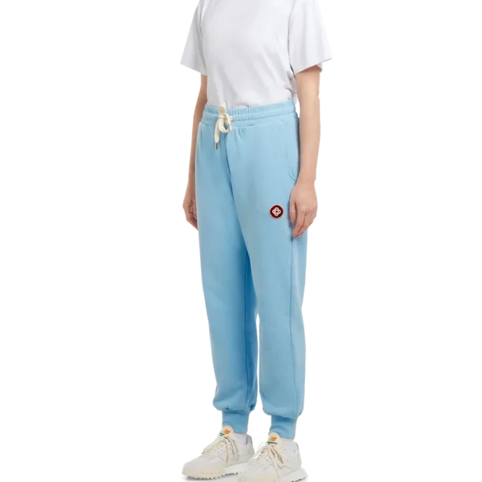 Blue Logo Patch Sweatpants