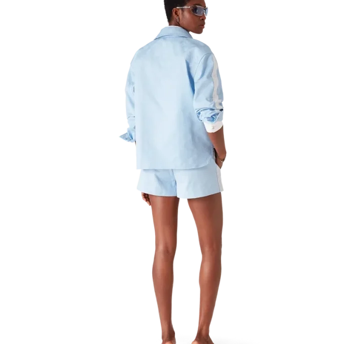 Blue Monogram Long Sleeve Shirt