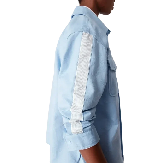 Blue Monogram Long Sleeve Shirt