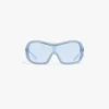 Blue Outline Shield Sunglasses Blue Outline Shield Sunglasses