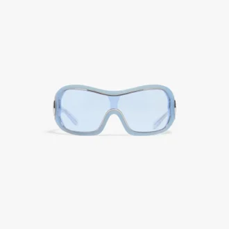 Blue Outline Shield Sunglasses