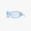 Blue Outline Shield Sunglasses Blue Outline Shield Sunglasses