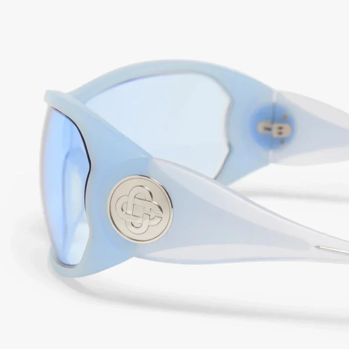 Blue Outline Shield Sunglasses Blue Outline Shield Sunglasses