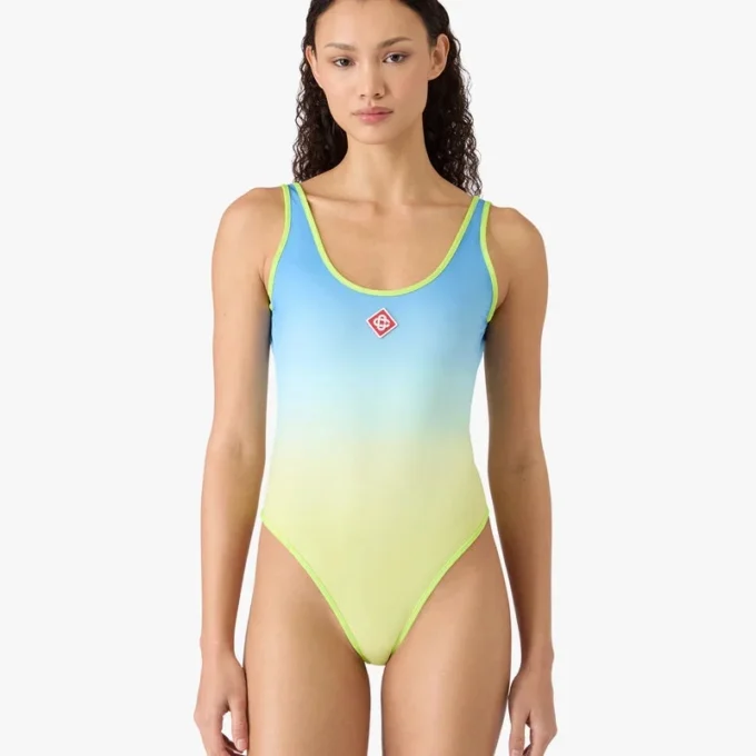 Blue & Yellow Gradient Swimsuit Blue & Yellow Gradient Swimsuit