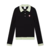 Boucle Long Sleeve Polo Shirt Boucle Long Sleeve Polo Shirt