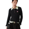 Boucle Long Sleeve Polo Shirt Boucle Long Sleeve Polo Shirt