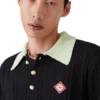 Boucle Long Sleeve Polo Shirt Boucle Long Sleeve Polo Shirt