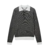 Boucle Stripe Long Sleeve Polo Shirt Boucle Stripe Long Sleeve Polo Shirt