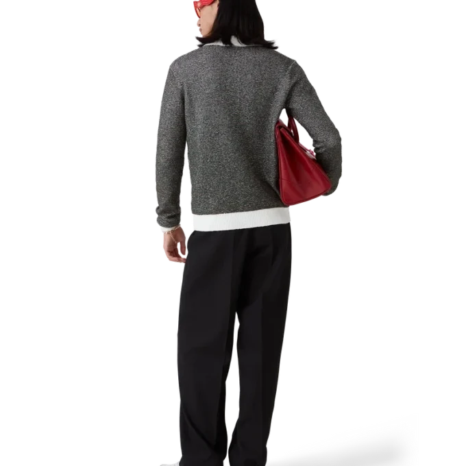 Boucle Stripe Long Sleeve Polo Shirt Boucle Stripe Long Sleeve Polo Shirt