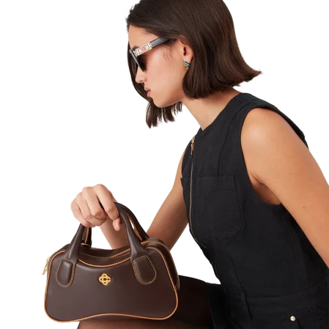 Brown Micro Bowling Bag