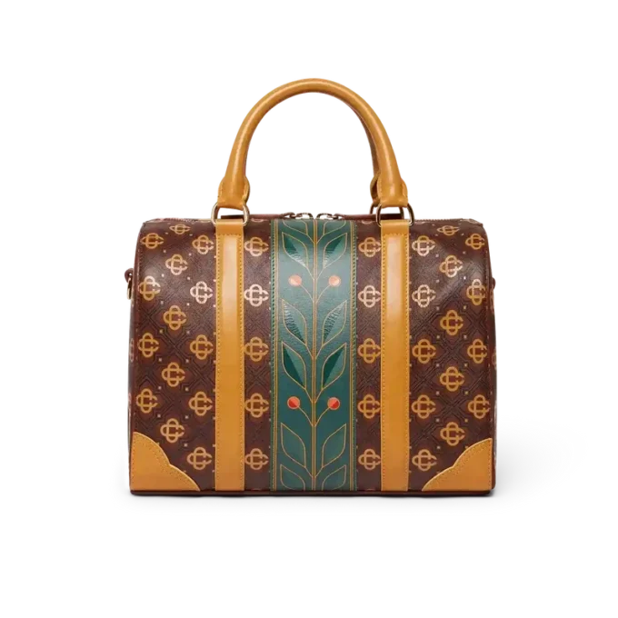 Brown Mini Monogram Weekender