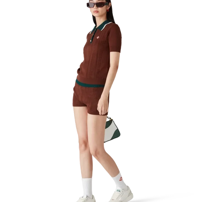 Cable Knit Mini Shorts