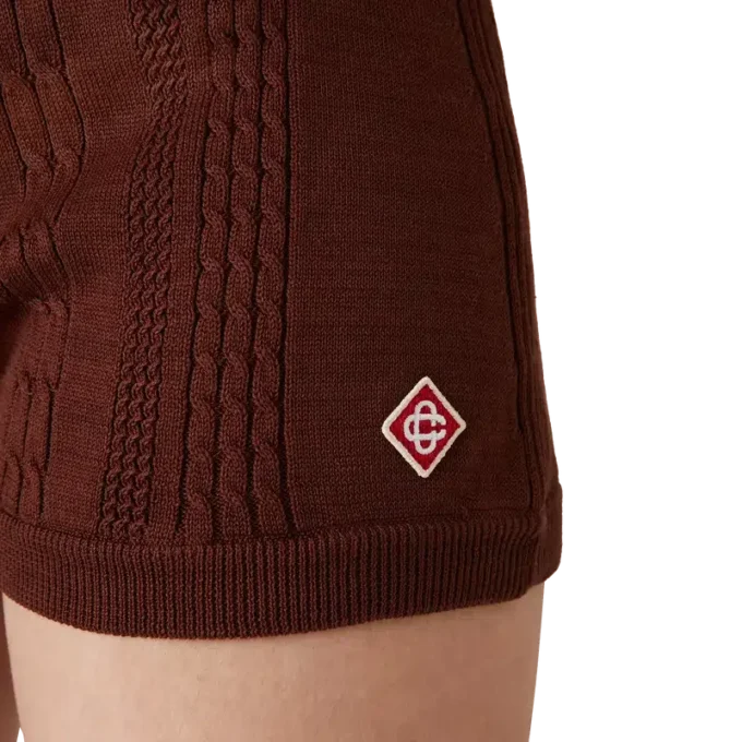 Cable Knit Mini Shorts