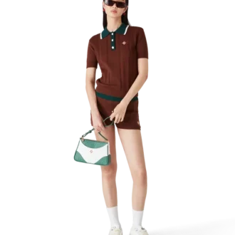 Cable Knit Polo Shirt