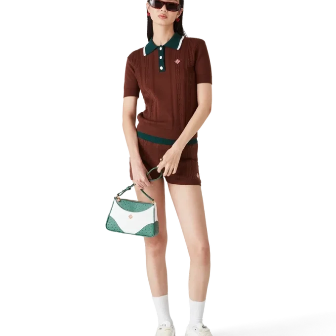 Cable Knit Polo Shirt Cable Knit Polo Shirt