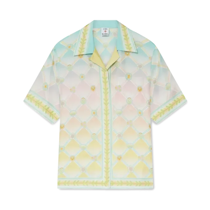 Candy Icons Short Sleeve Silk Twill Shirt