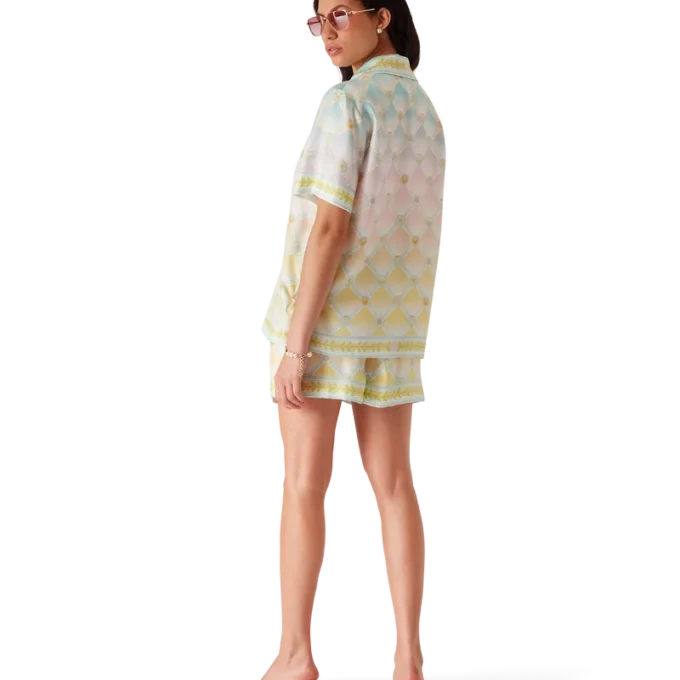 Candy Icons Short Sleeve Silk Twill Shirt