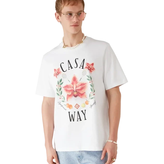Casa Way Orchid Logo Short Sleeve T-Shirt Casa Way Orchid Logo Short Sleeve T-Shirt