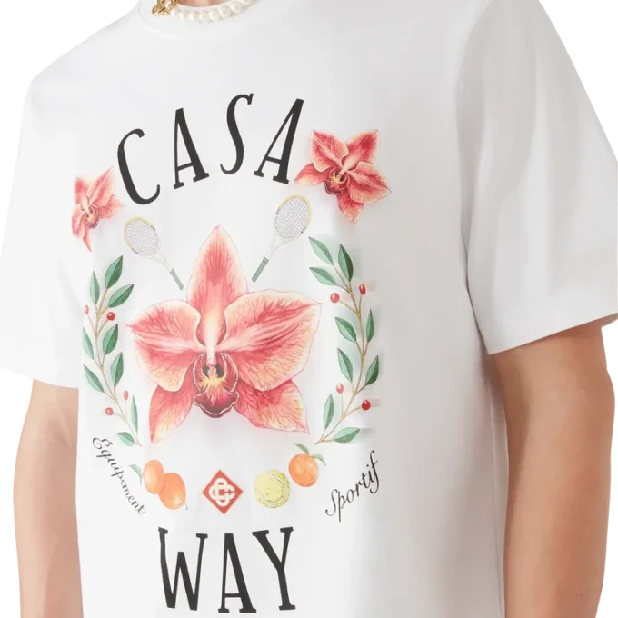 Casa Way Orchid Logo Short Sleeve T-Shirt Casa Way Orchid Logo Short Sleeve T-Shirt
