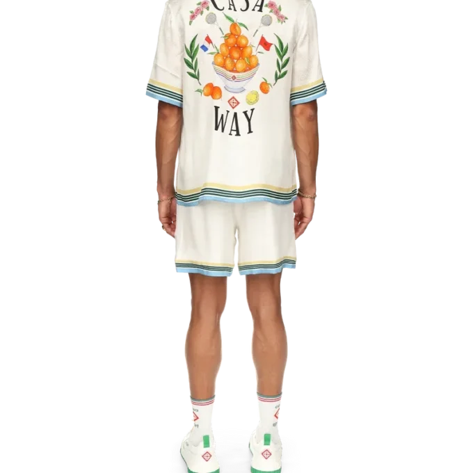 Casa Way Short Sleeve Silk Shirt Casa Way Short Sleeve Silk Shirt