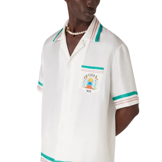 Casa Way Short Sleeve Silk Shirt Casa Way Short Sleeve Silk Shirt