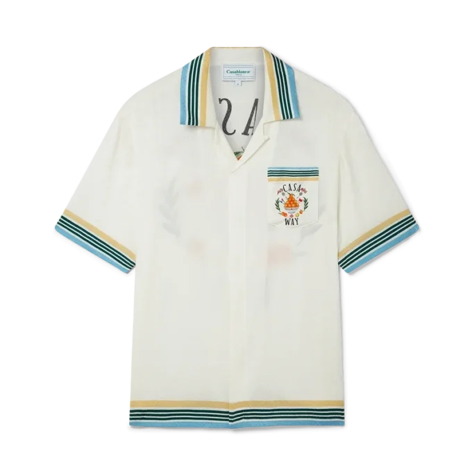 Casa Way Short Sleeve Silk Shirt Casa Way Short Sleeve Silk Shirt