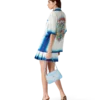 Casa Way Skate Pleated Silk Skirt Casa Way Skate Pleated Silk Skirt