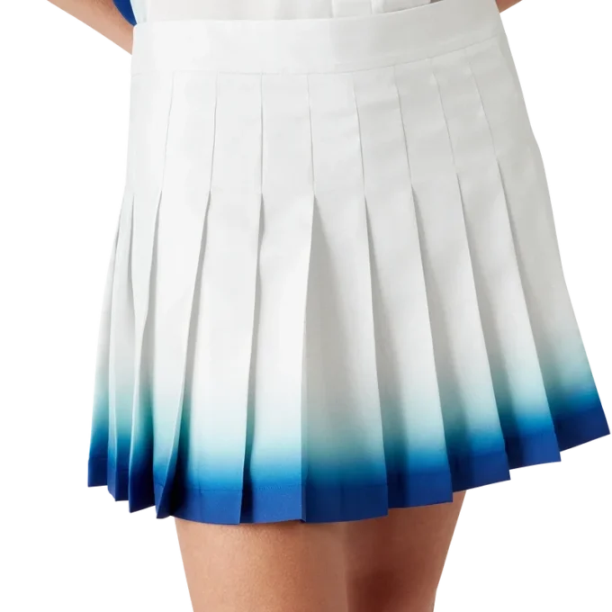 Casa Way Skate Pleated Silk Skirt Casa Way Skate Pleated Silk Skirt