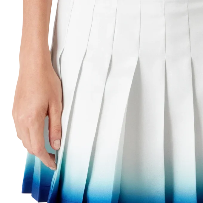 Casa Way Skate Pleated Silk Skirt Casa Way Skate Pleated Silk Skirt