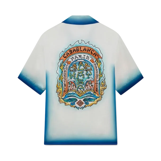 Casa Way Skate Short Sleeve Silk Shirt