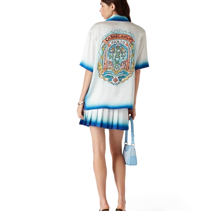 Casa Way Skate Short Sleeve Silk Shirt