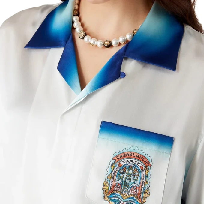 Casa Way Skate Short Sleeve Silk Shirt