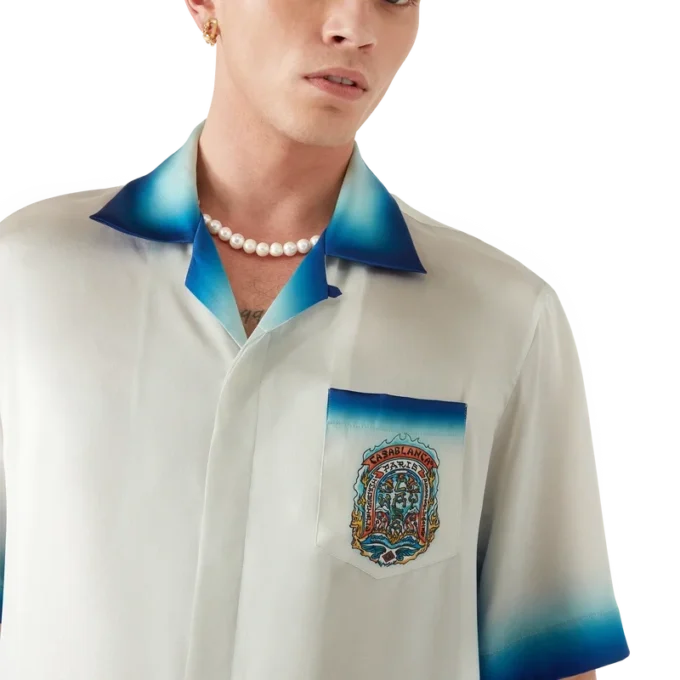 Casa Way Skate Short Sleeve Silk Shirt
