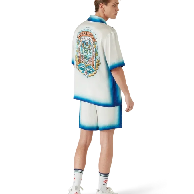 Casa Way Skate Short Sleeve Silk Shirt