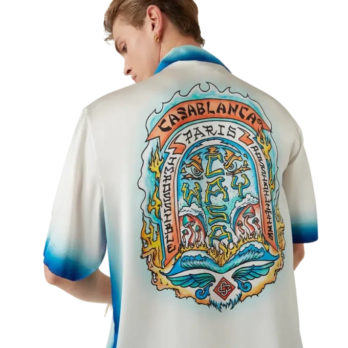 Casa Way Skate Short Sleeve Silk Shirt