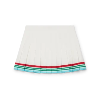 Casa Way World Series Pleated Silk Skirt