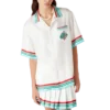 Casa Way World Series Short Sleeve Silk Shirt Casa Way World Series Short Sleeve Silk Shirt