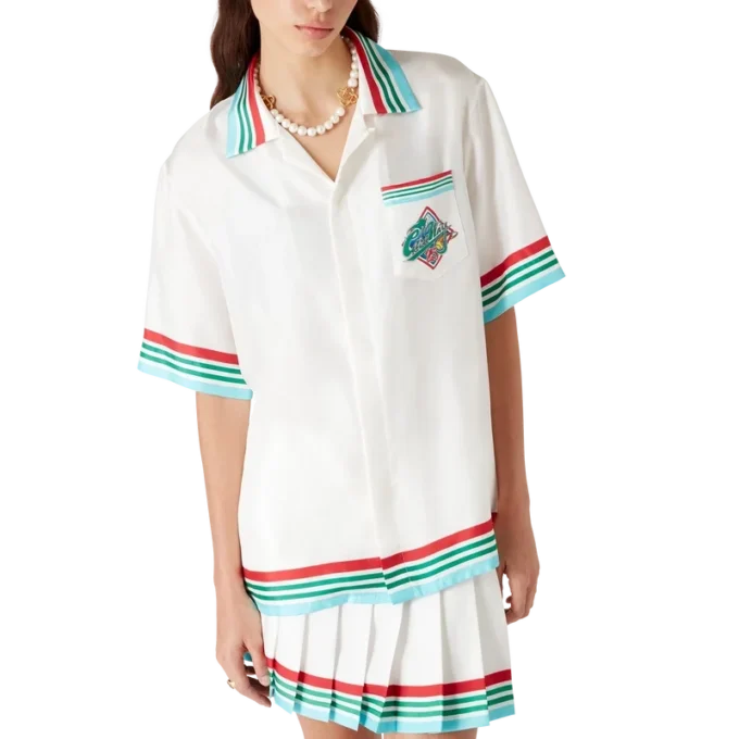 Casa Way World Series Short Sleeve Silk Shirt Casa Way World Series Short Sleeve Silk Shirt