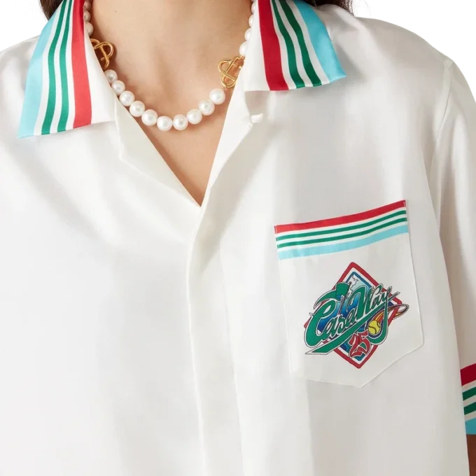 Casa Way World Series Short Sleeve Silk Shirt Casa Way World Series Short Sleeve Silk Shirt